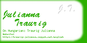 julianna traurig business card